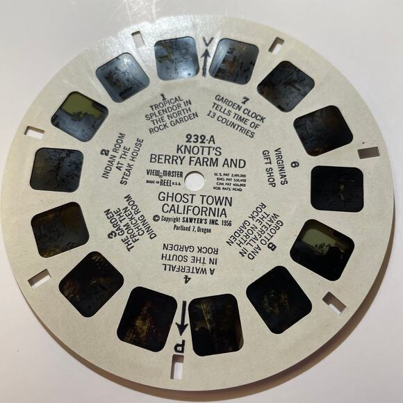 KNOTTS BERRY FARM and GHOST TOWN Packet No. 2 3d View-Master 3 Reel Packet 1956 - Picture 6 of 9